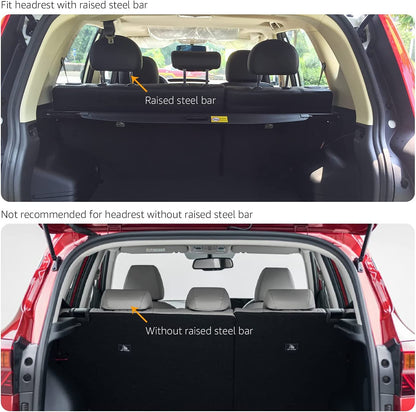 Amazon Basics Adjustable Dog Car Barrier for Vehicles, 59.72 x 5.20 x 16.46 in, Black