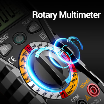 ANENG Digital Multimeter with Case,DC AC Voltmeter,Ohm Volt Amp Meter,Measures Voltage,Current,Resistance,Continuity,Diodes,Electric Tools for Househould Outlet,Automotive Battery Test