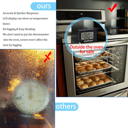 Hotloop Digital Oven Thermometer Heat Resistant up to 572°F/300°C, LCD