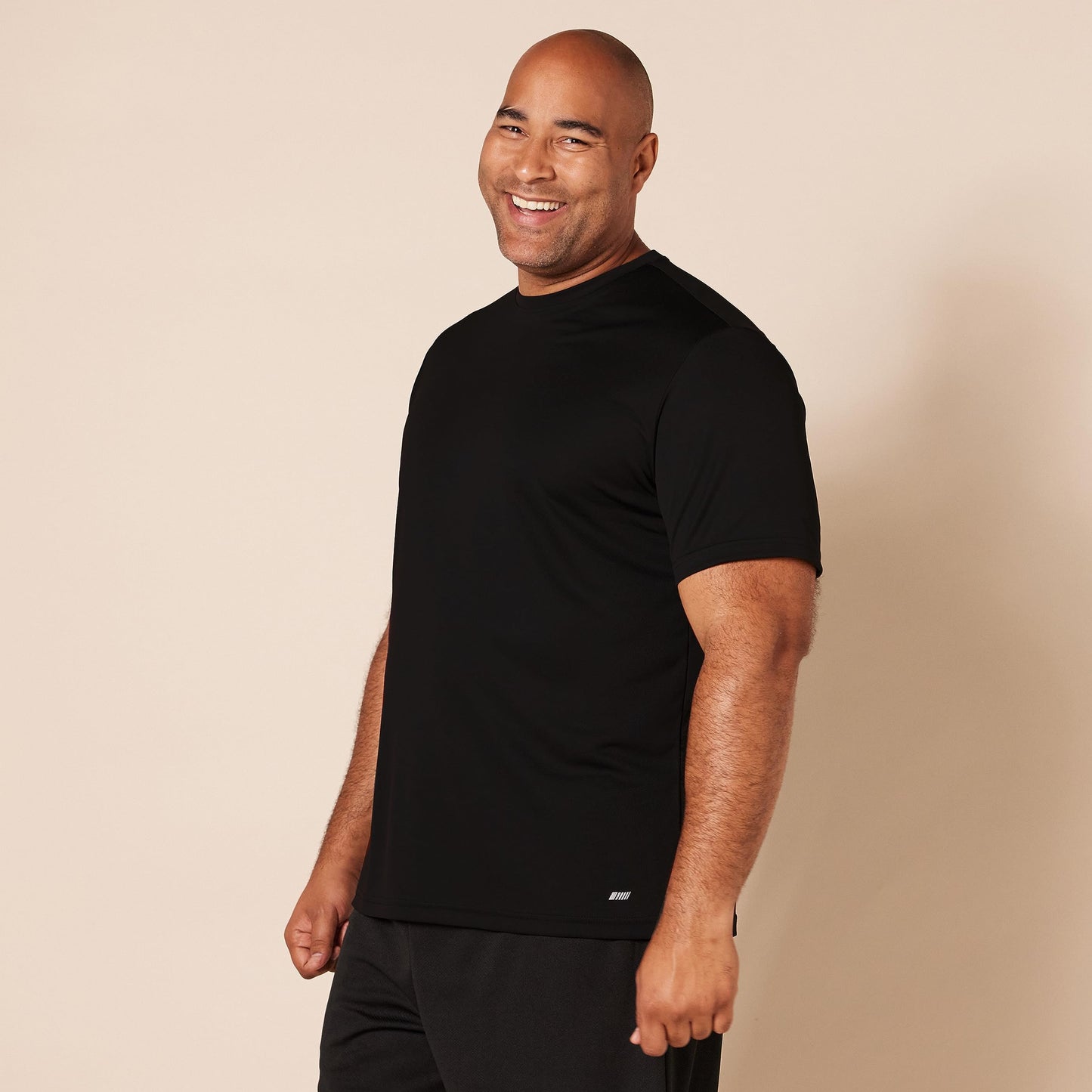 Amazon Essentials T-Shirts For Men, Active Performance Tech, Available in Big & Tall, Pack of 2, Black/White, 3X-Large Big
