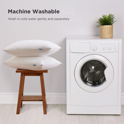 Bedsure Medium Firm Bed Pillows for Sleeping Standard Size, Set of 2, Standard Pillows 2 Pack Hotel Quality Premium Down Alternative for Medium Supportive Filling for Side, Back Sleepers