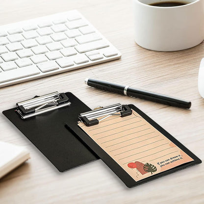2Packs Mini Clipboards 4" x 6" - Great for Small Notepads Receipts Tickets Office