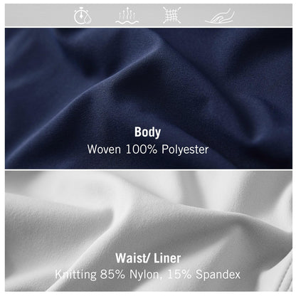 baleaf Athletic Running Shorts for Women with Pockets 2 in 1 Lightweight Quick-Dry Workout Active Yoga with Liner Light Grey S