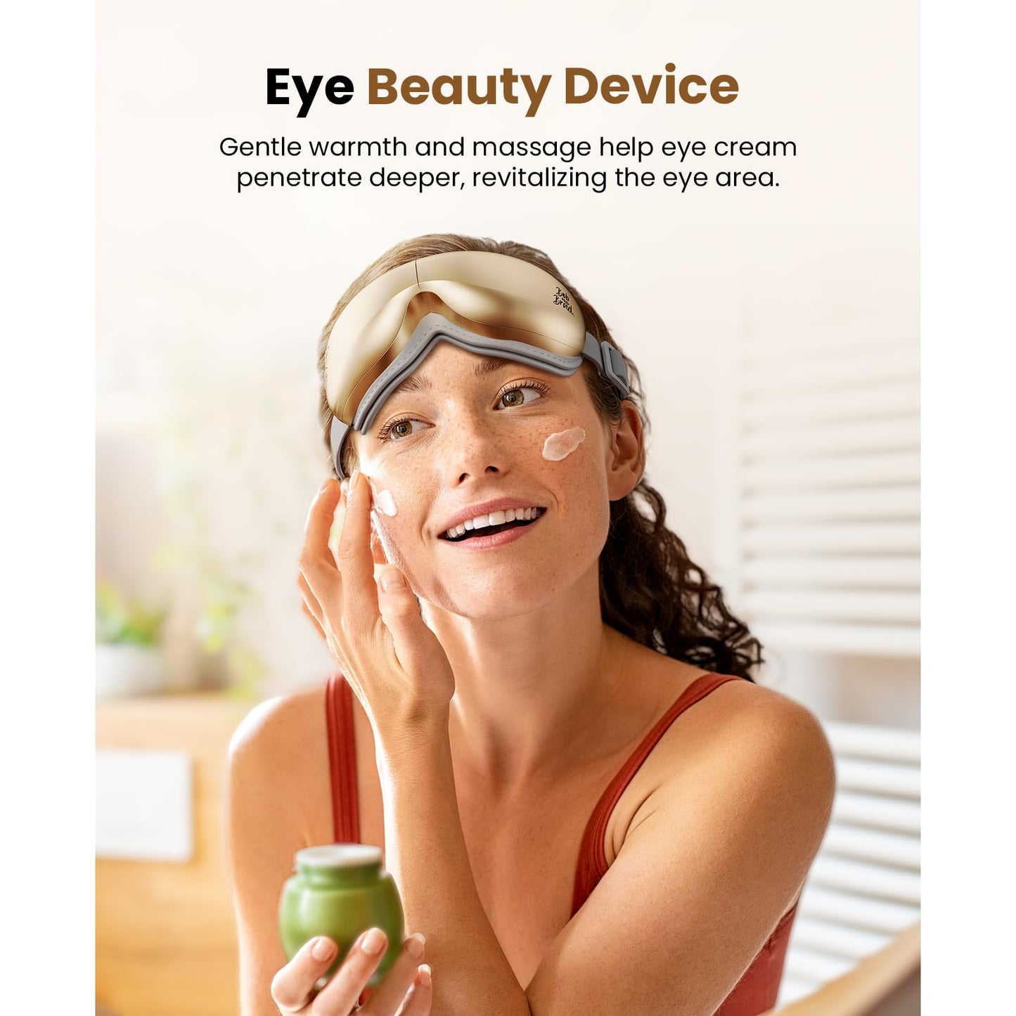 BOB AND BRAD Eye Massager with Heat and Cooling, Birthday Gifts for Women Men Her Him, EyeOasis 3 Eye Mask for Migraines, Heated Face Massager for Dry Eyes Strain Relief Improve Sleep