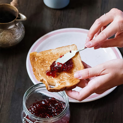 AOOSY Butter Knife, Cheese Knife, Dover Sole Breakfast Kippers, Cute Mini 5.91 inches Stainless Steel Kitchen Knives for Butter Sandwiches Cheese Breakfast,Packs Of 6