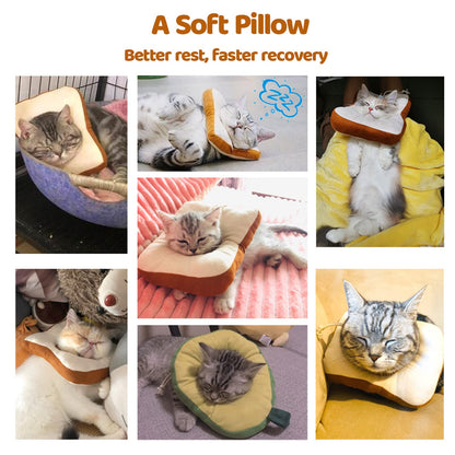 Amakunft Adjustable Cat Cone Collar Soft, Cat Recovery Collar, After Surgery Neck Cone, Elizabethan Collar for Kitten