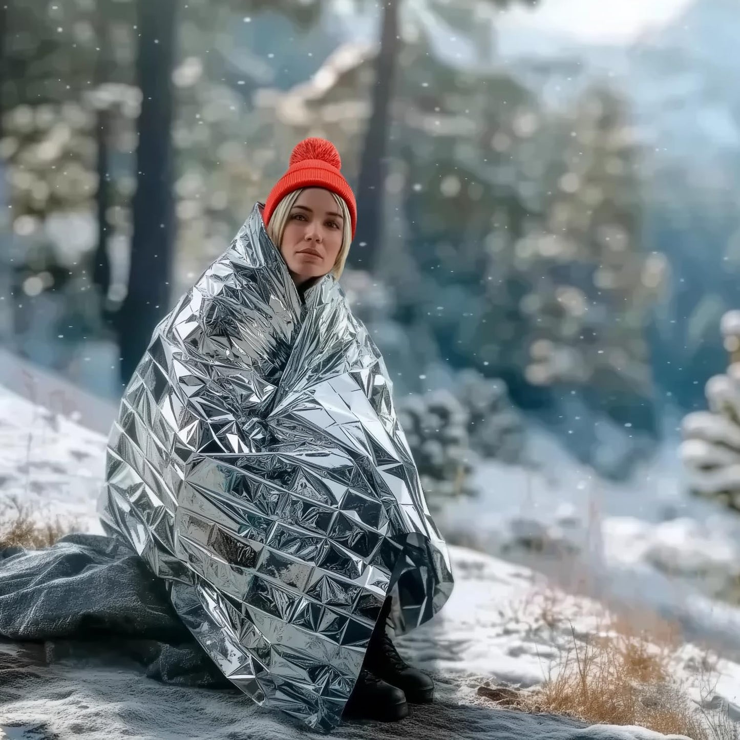 Altland 25 Pack of Emergency Blankets - Bulk Heat Reflective Blankets for Winter Survival Kits, Disaster Preparedness, Cold Weather Camping, and Homeless Care Packages