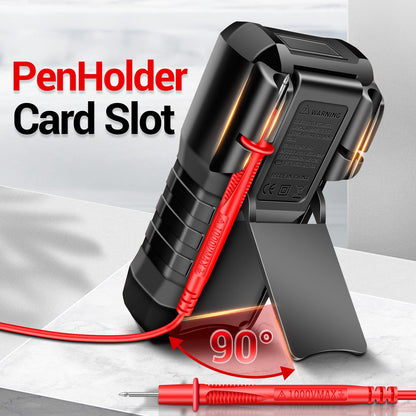 ANENG Digital Multimeter with Case,DC AC Voltmeter,Ohm Volt Amp Meter,Measures Voltage,Current,Resistance,Continuity,Diodes,Electric Tools for Househould Outlet,Automotive Battery Test