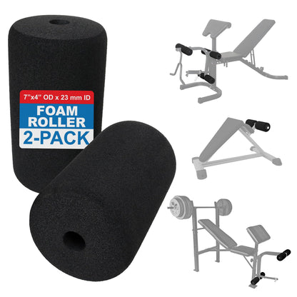 Ader Sporting Goods Foam Roller 7"x4" OD x 23mm ID Sold by Pair