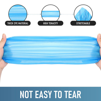 Buself Shoe Covers Disposable Non Slip - Pack of 100 (50 Pairs), Premium Waterproof and Recyclable Shoe Booties Covers for Indoors, Fits Up To 11 US Men and 13 US Women Size