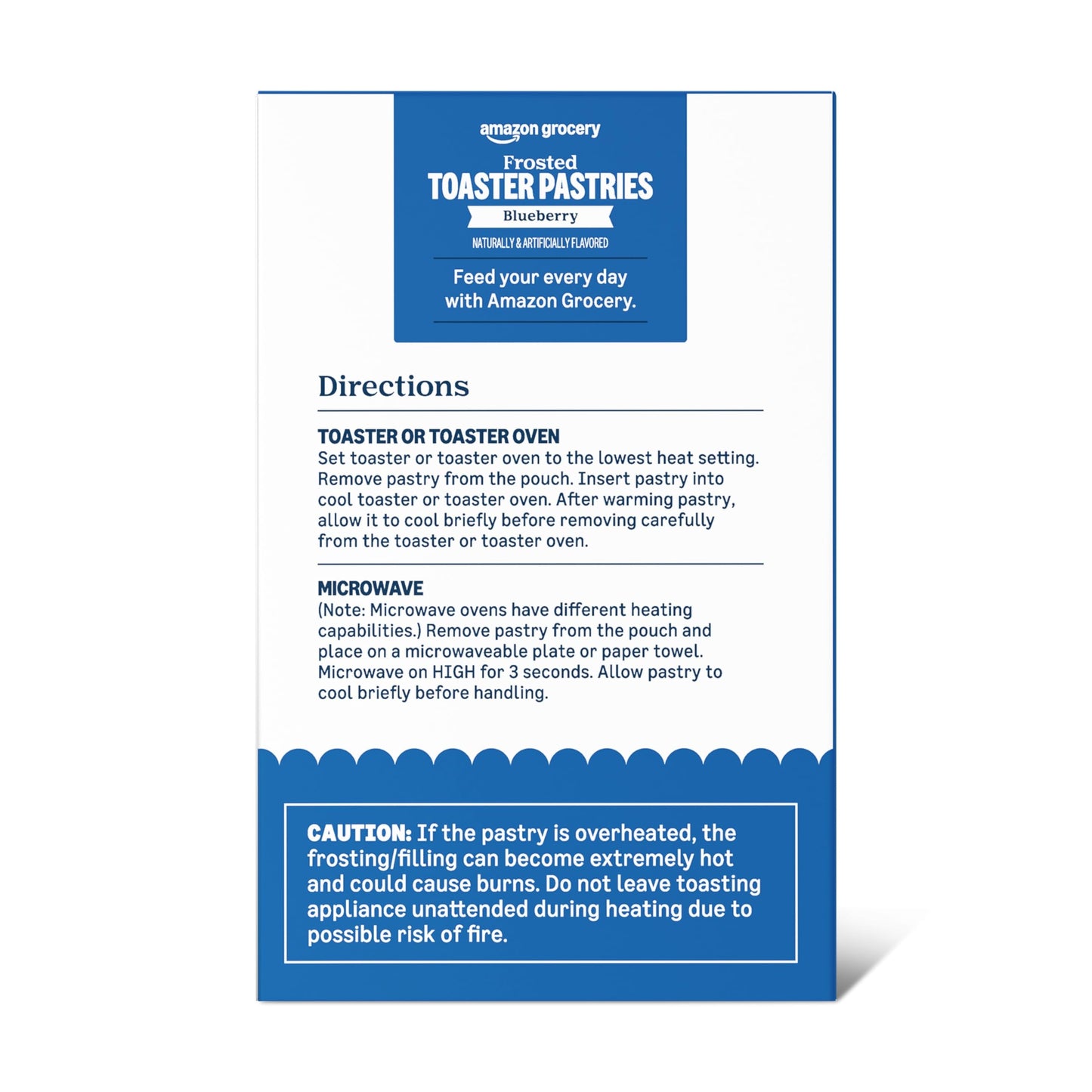 Amazon Grocery, Frosted Toaster Pastries, Blueberry, 13.5 Oz, 8 Ct (Previously Amazon Fresh, Packaging May Vary)