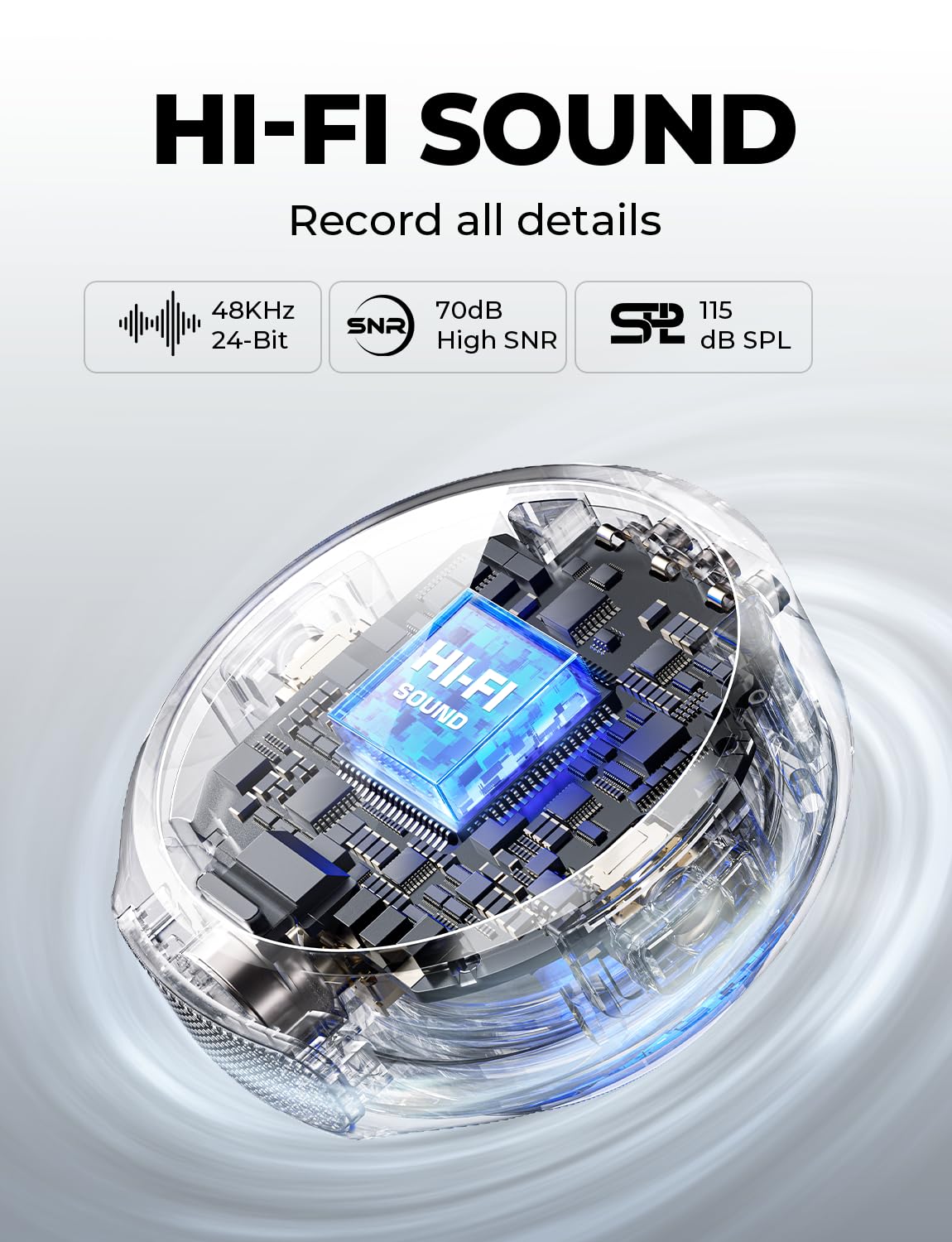 Hollyland Lark M2 Wireless Microphone for iPhone/Camera/Android/PC, 48kHz/24-bit High Fidelity Audio, 300m Range, Noise Cancelling, 40h Use, YouTube, Vlog, Streaming (2TX + 3RX + Charging Case)