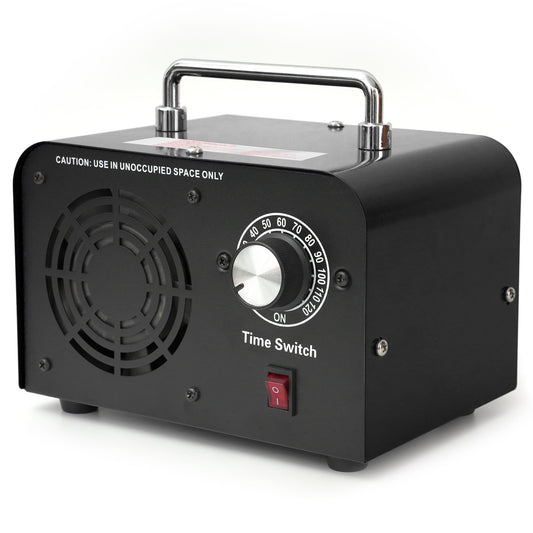 AIIKEE Commercial Ozone Machine 45,000mg/h, Industrial High Capacity of Multipurpose Ozone Purifier with Carry Handle for Home, Bar, Farm and Restaurant Black