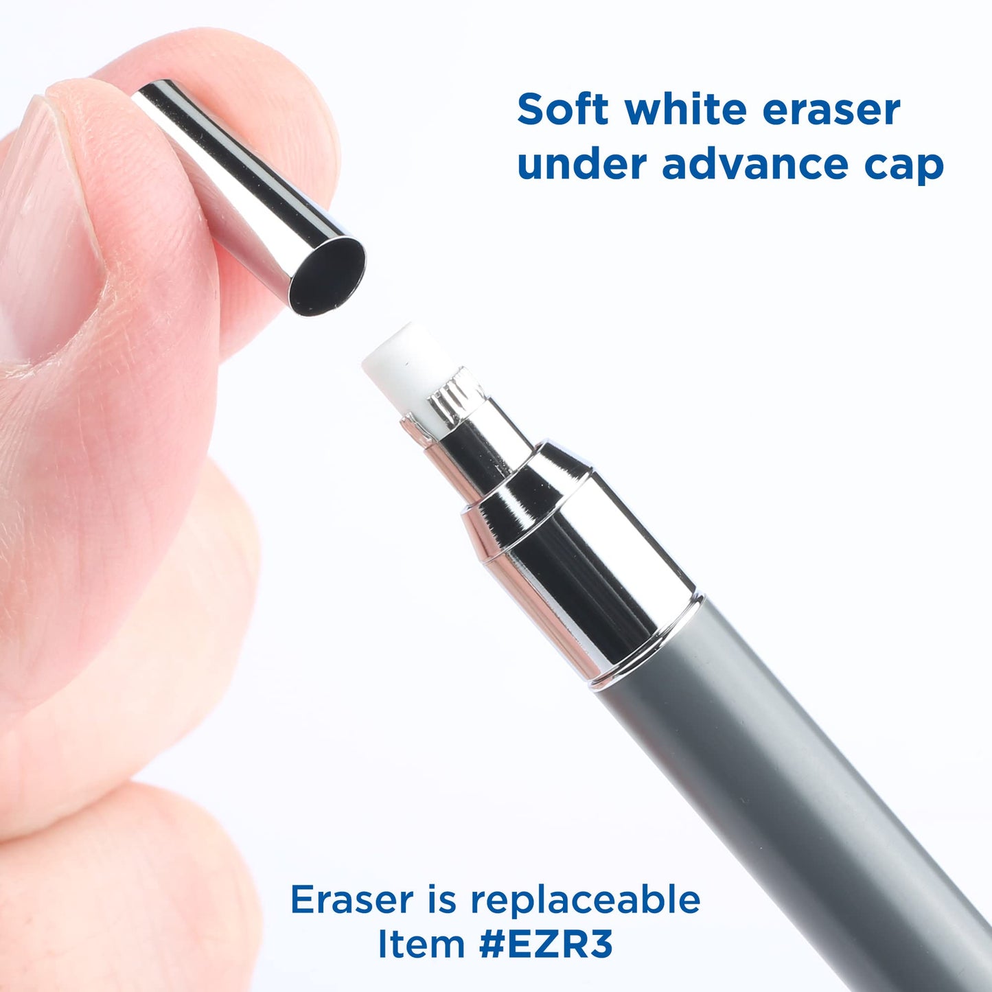 ALVIN DM05 Draft/Matic® Mechanical Pencil, 0.5mm, Stainless Steel Drawing and Design Tool for Students and Professionals, Great for Drafting, Architecture, Engineering, and Art