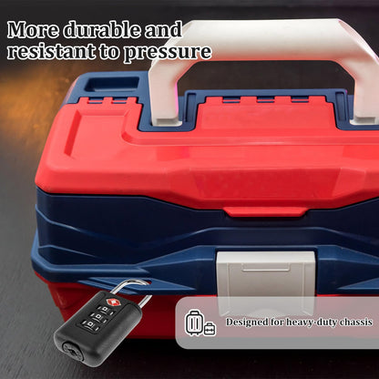 6Pcs TSA Approved Luggage Locks 3 Digit Travel Combination Portable Small Padlocks Stainless Steel TSA Accepted Toolbox Locks for Travel Bag Suitcase Lockers