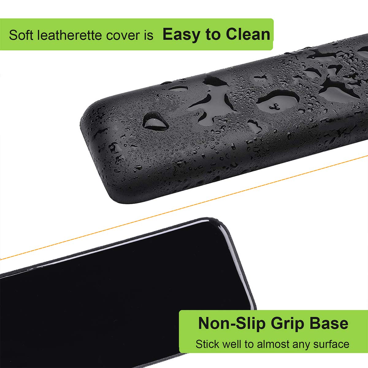 Aelfox Leather-Gel Ergonomic Keyboard and Mouse Wrist Rest Set, Support Pad Relieve Wrist Pain for Full Size Gaming Keyboard and Mouse, Laptop, Computer, Home, Office