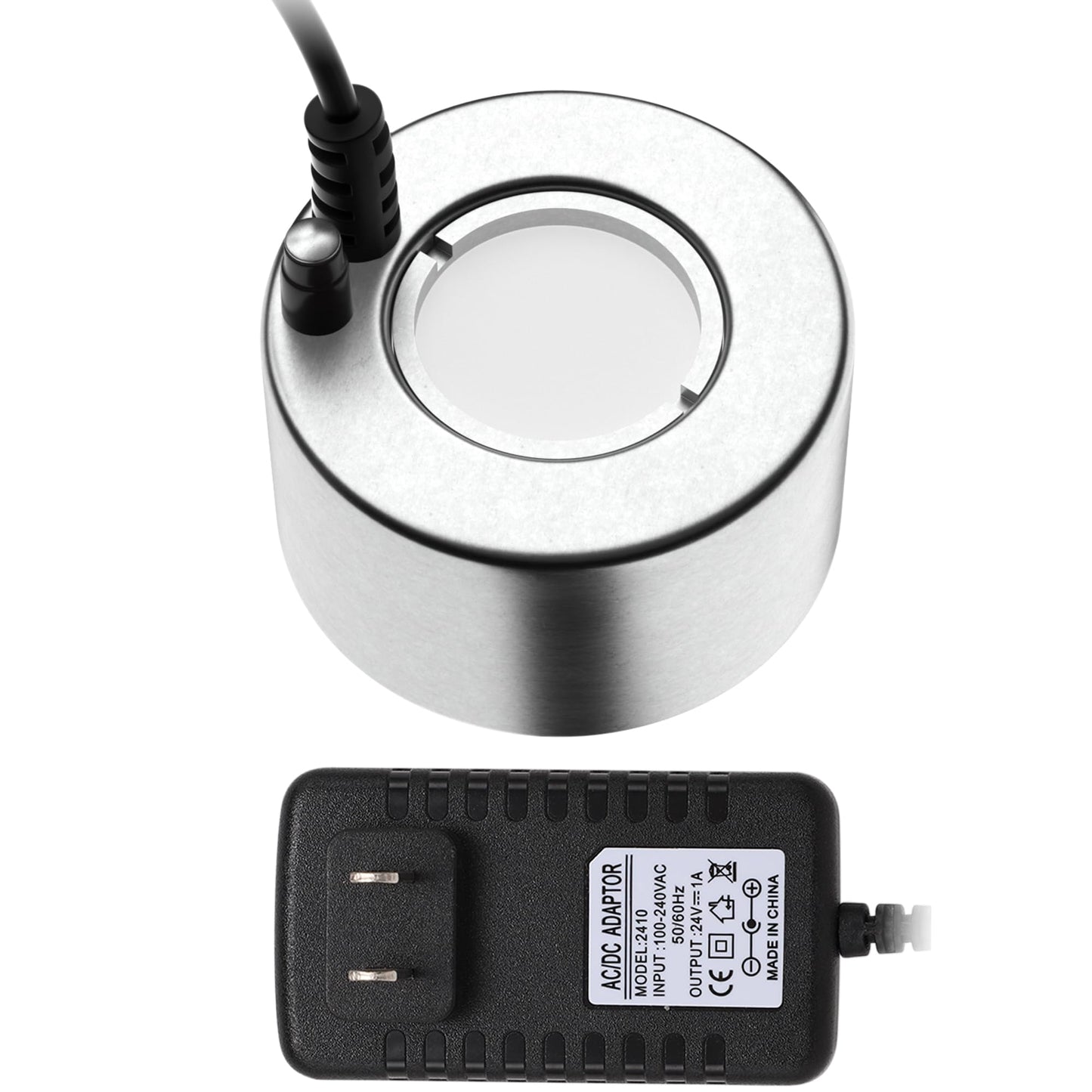 alizzy Ultrasonic Mist Maker, Indoor Fountain Water Feature Pond Portable Reptile Fogger Air humidifier, Halloween Cauldron Mini Fog Machine