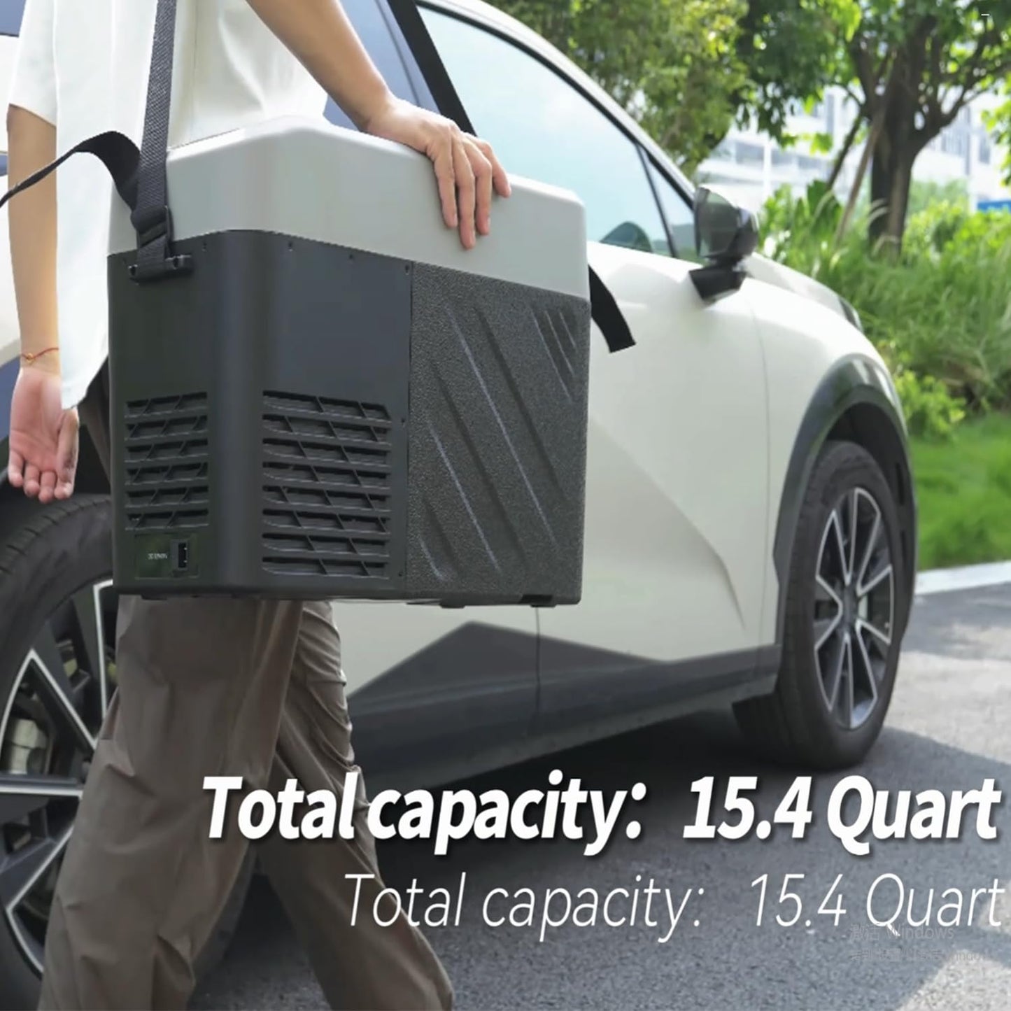 Alpicool KCF15 Portable Freezer,12 Volt Car Refrigerator, 15.4 Quart (14.6 Liter) Fast Cooling 12V Car Fridge -4℉~68℉, Car Cooler, 12/24V DC