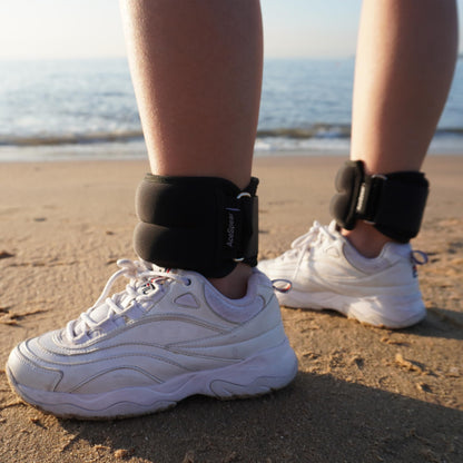 AceSpear Ankle Weights Sets for Men Women Kids 1lb 2lb 3lb 4lb 5lb Leg Weights Arm Wrist Weights Gym for Foot Exercise Training Workout Walking Jogging Yoga (Gray, 3 lbs x 2)