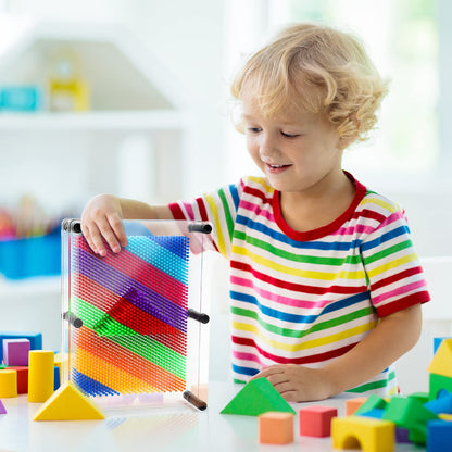 3D Pin Art Sensory Toys for Kids 5-7, Pin Art Board Impression Sensory Toys for Kids with Autism, Autism Gifts for Autistic Children Age 3, 4, 5, 6, 7, 8, 9, 10+ Years Old Boys Girls