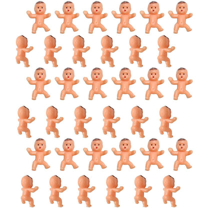 36pcs Mini Plastic Babies for Baby Shower, ice Cube Game, Party Decorations, Baby Toys