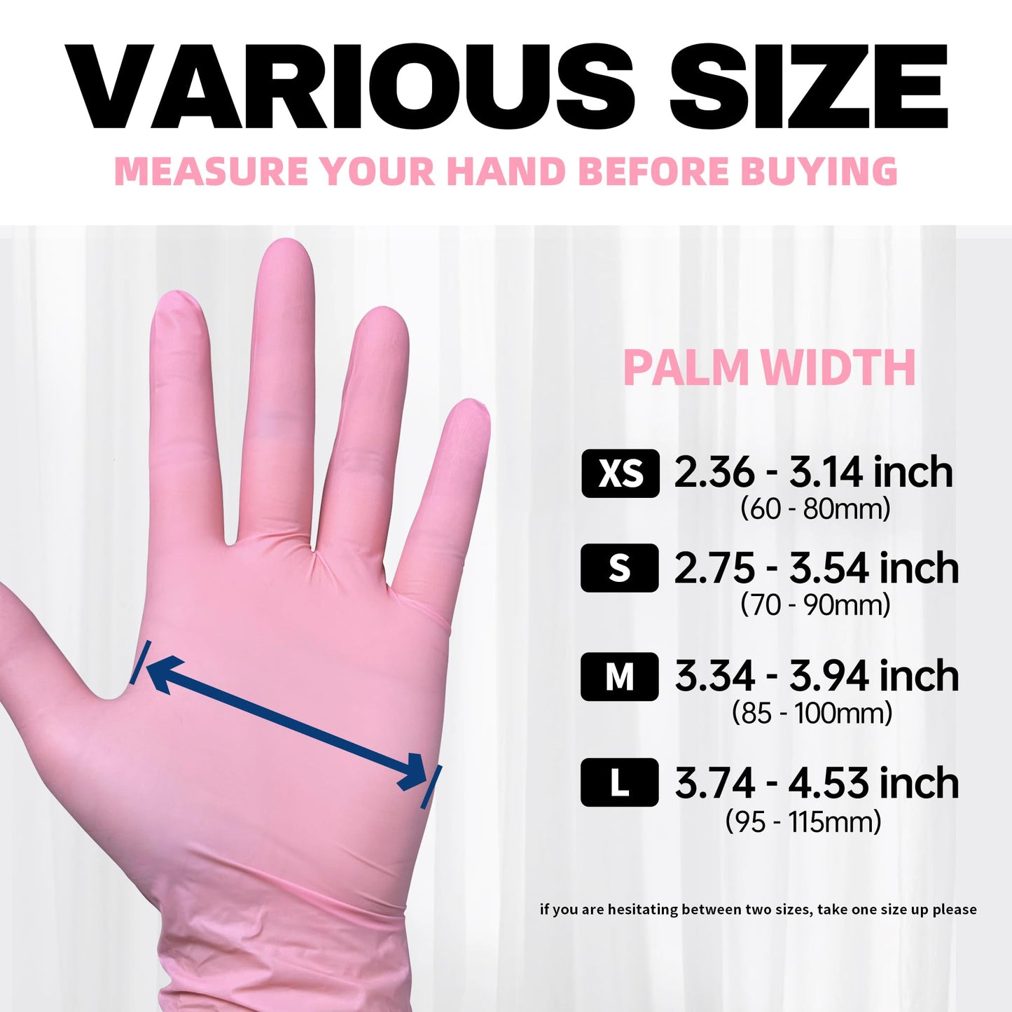 Beastek Nitrile Disposable Gloves, 4 mil Powder-Free Latex-Free Medical Food Grade Cleaning Esthetician Glove, 100 Pcs (Medium)