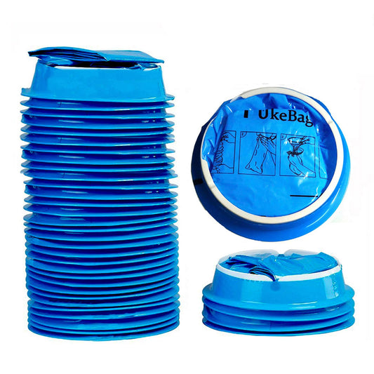 50 Pack Emesis Bag, Disposable Vomit Bags, Aircraft Barf Car Sickness Nausea Bags for Travel Motion Sickness