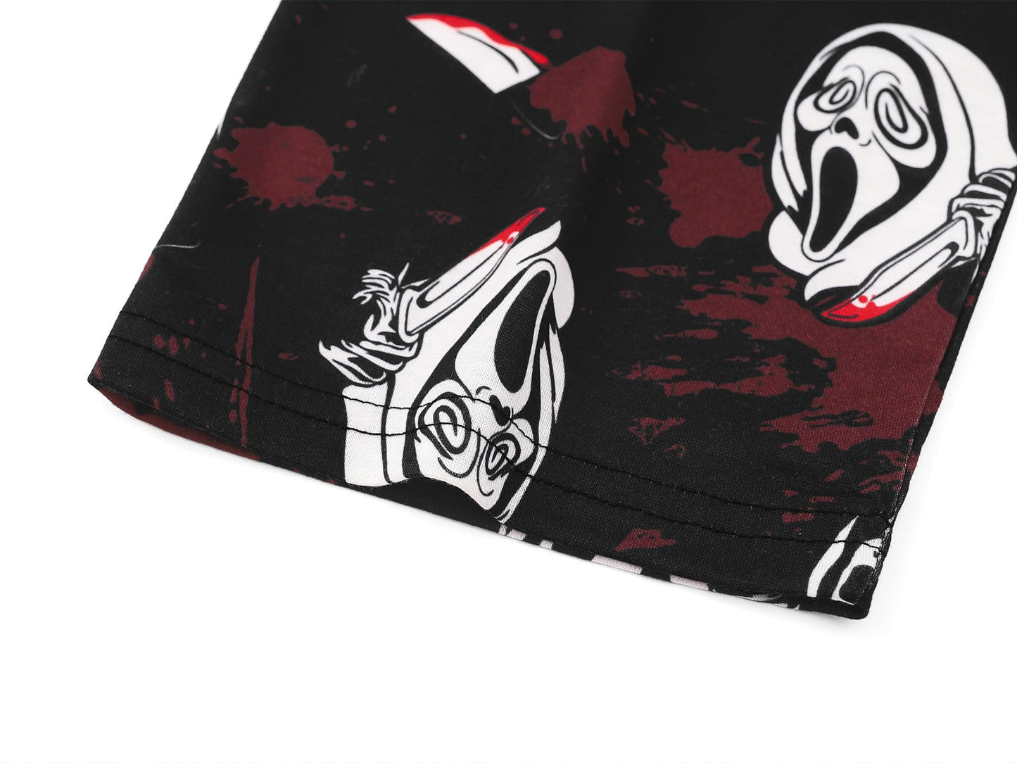 Beezizac Cool Holiday Pajama for Boys - Screaming Ghost Pull-on Long Sleeves & Pants Set 2-PC Soft PJ Kids Size 12