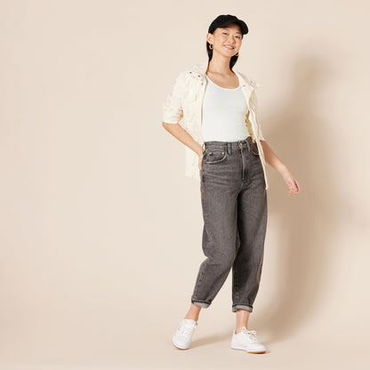 Amazon Essentials Women's Slim-Fit Tank, Pack of 4, Black/White, Medium