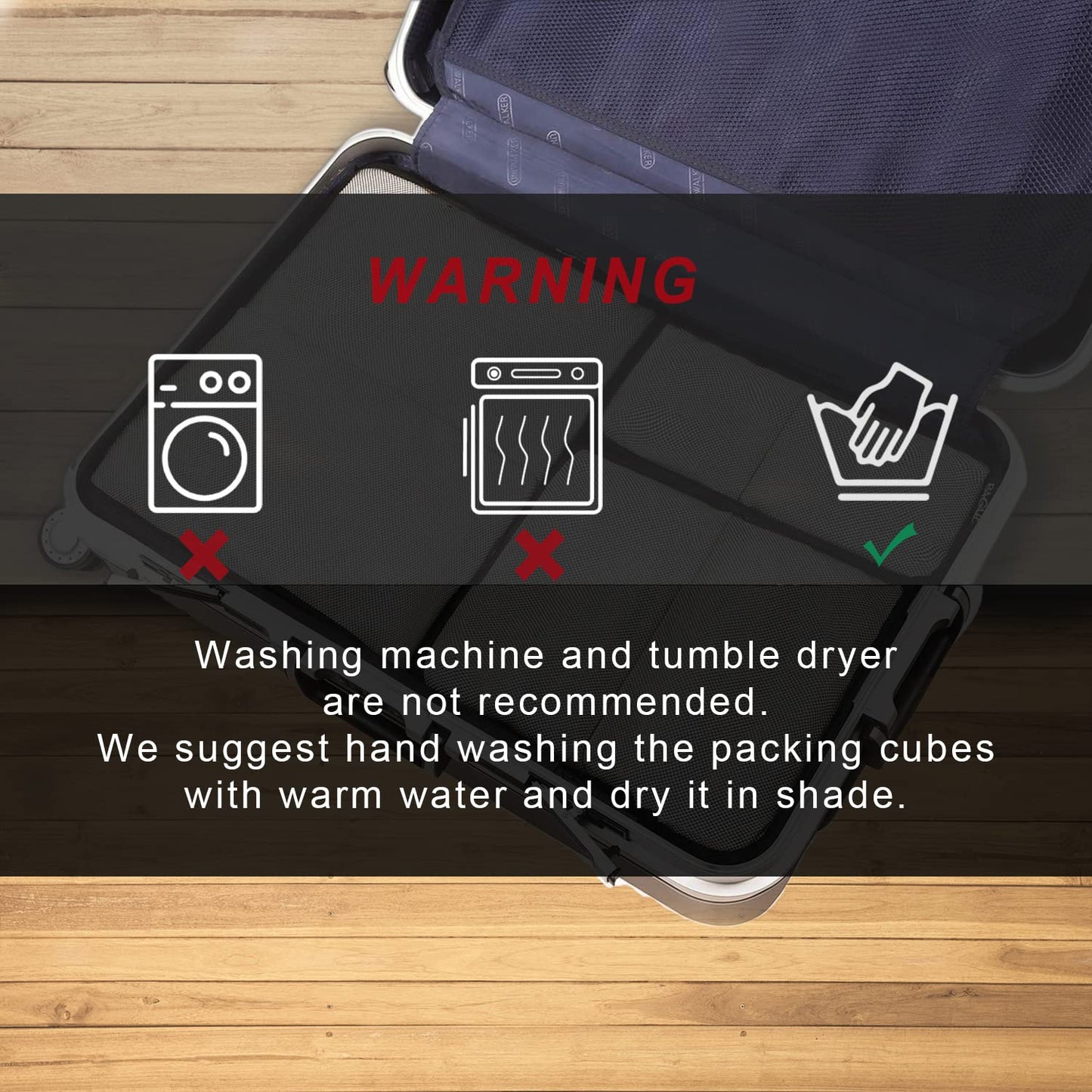 BAGAIL 6 Set Packing Cubes,Travel Luggage Packing Organizers(6Set Coral)