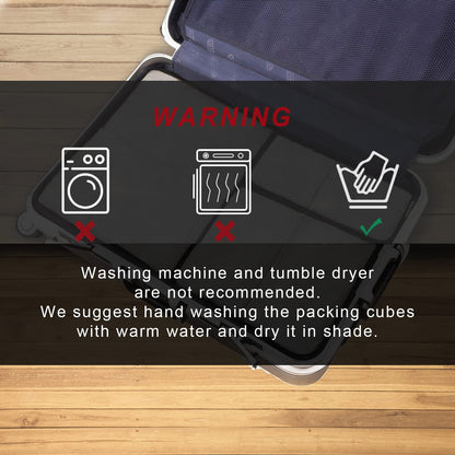 BAGAIL 6 Set Packing Cubes,Travel Luggage Packing Organizers(6Set Coral)