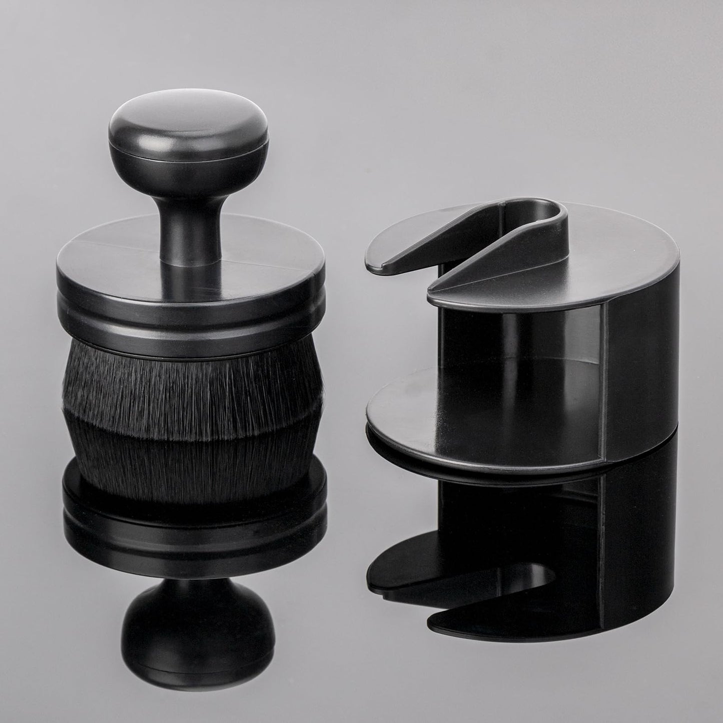 BABYSHEEP Car Tire Shine Applicator,Vegan Tire Shine Brush with Stand for Auto Detailing Cleaning Service (Black)