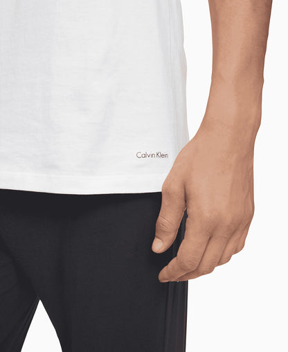 Calvin Klein Men's Cotton Classics 3-Pack Undershirts, 3 White - Crewneck, L