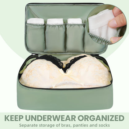 BAGAIL 8 Set/9 Set Packing Cubes Luggage Packing Organizer for Travel, Suitcase Packing Bags for Travel Accessories(Matcha Green, 9 Set)