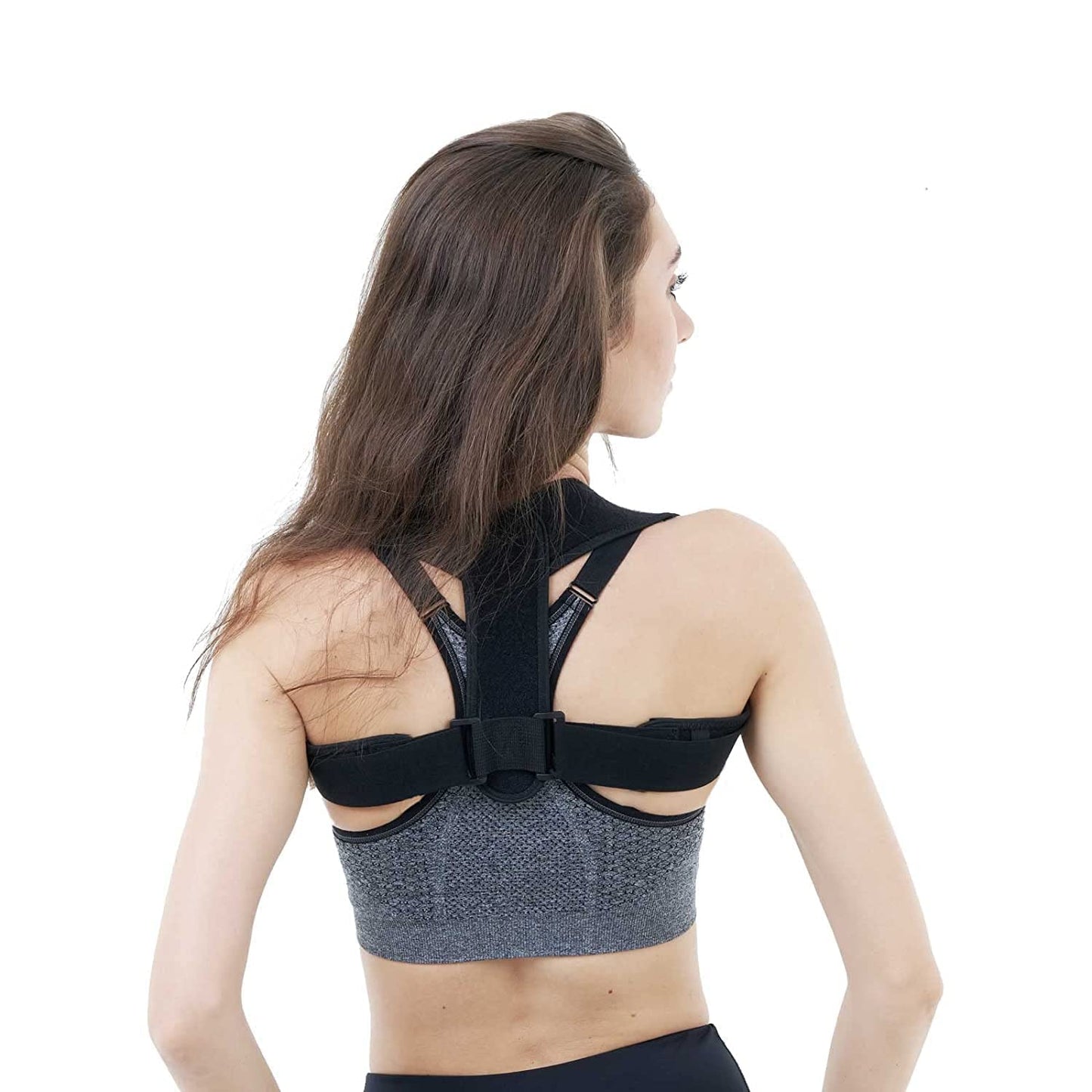 HLOES Posture Corrector for Women and Men,Adjustable Upper Back Brace, Breathable Back Support straightener, Providing Pain Relief from Lumbar, Neck, Shoulder, and Clavicle, Back.