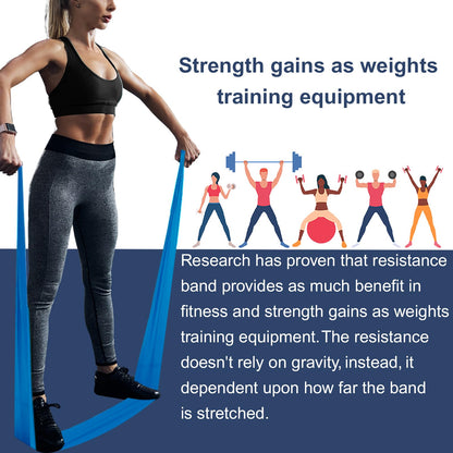 A AZURELIFE Resistance Bands,Professional Long Non-Latex Elastic Stretch Bands,Exercise Bands for Physical Therapy, Yoga, Pilates, Rehab, at-Home or The Gym Workouts, Strength Training