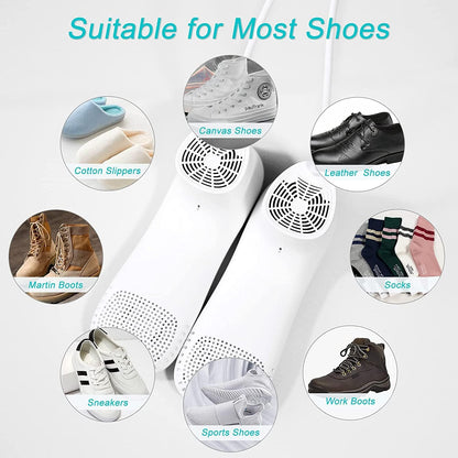 Home Care Wholesale Shoe Dryer and Deodorizer with Timer - Shoes Boots Socks Gloves Dryer Warmer, No Noise | Strong Wire | US Plug