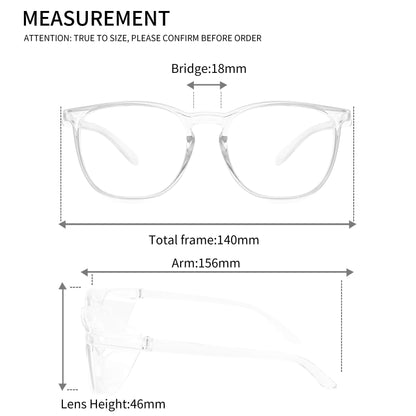 Alsenor Safety Glasses Anti Fog Goggles Protective Eyewear Blue Light Blocking Anti Dust UV Protection Glasses For Men Women (Transparent)