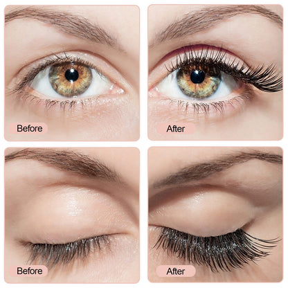 BILEYCHA Upgrade 3D Natural Magnetic Eyelashes,Lightweight Magnetic Eyeliner and Eyelashes Kit, 2 Magnetic Eyeliners- No Glue Needed (10 Pairs)