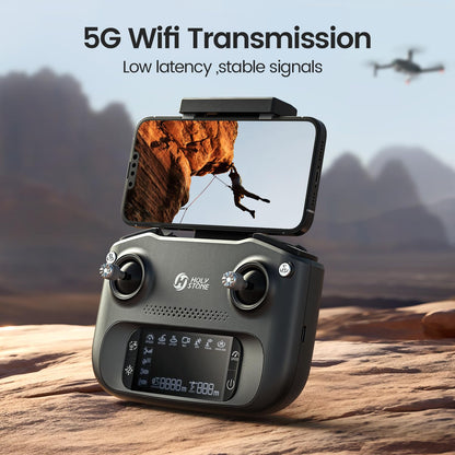Holy Stone GPS Drone With 4K EIS Camera For Adults, HS175G 249g Foldable RC Quadcopter With Auto Return, Follow Me, 60 Mins Flight Time, Battery Fast Charge, Headless Mode, Upgraded HS175D