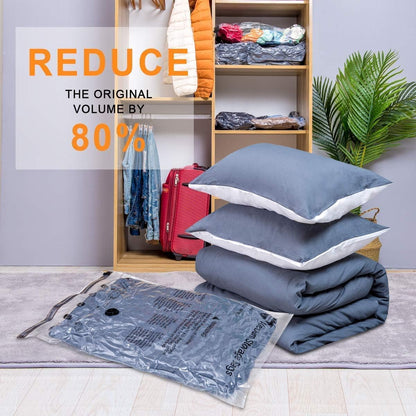 28 Pack Vacuum Storage Bags with Electric Pump, Plastic Packaging Bags,Space Saver Bag for Clothes, Mattress, Blanket, Duvets, Pillows, Comforters, Travel