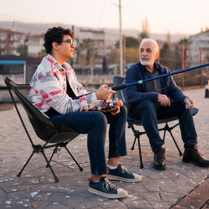 CAMEL CROWN Portable Camping Chair Lightweight Compact Folding Chair Mesh for Outdoor Camp Travel Beach Picnic Festival Hiking Backpacking Black