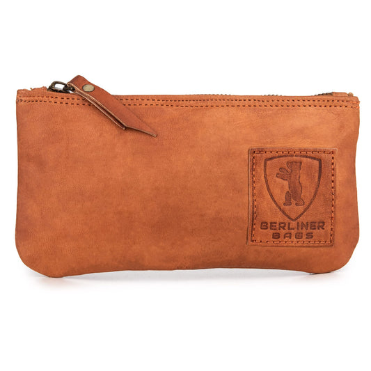 Berliner Bags Vintage Genuine Leather Pencil Case, Pencil Pouch for Work and University, Pen Case for Men and Women - Brown
