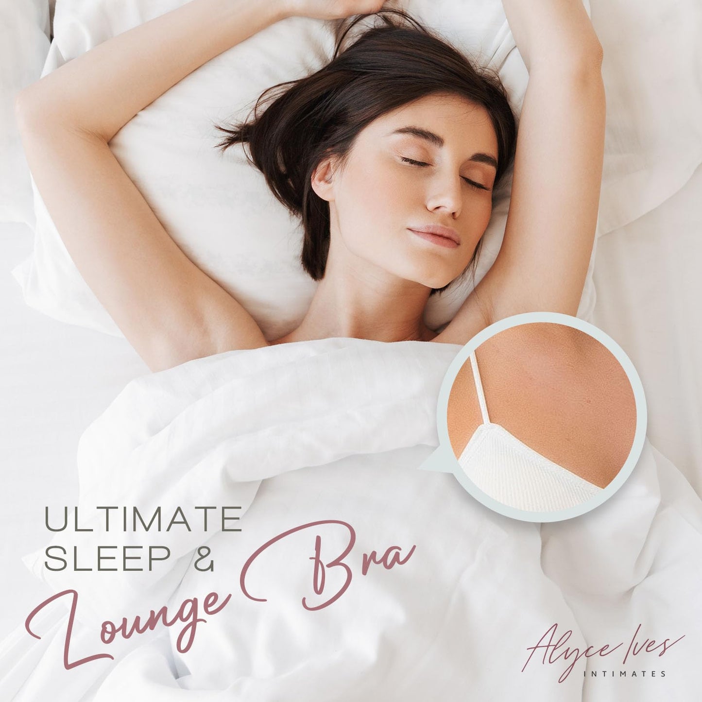 Alyce Intimates Pack of 5 Seamless Ribbed Sleep Bras for Women- Wireless, Padded Lounge Bra/Soft Sleeping Bralettes