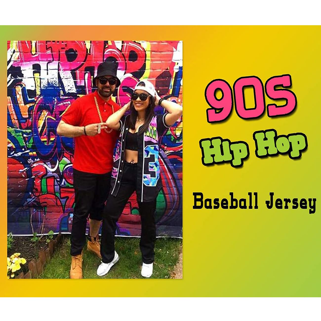 Amzdest 90s Clothing for Women, Unisex Hip Hop Party, Bel Air 23 Baseball Jersey Short Sleeve Button Down Shirt (23Black, Small)