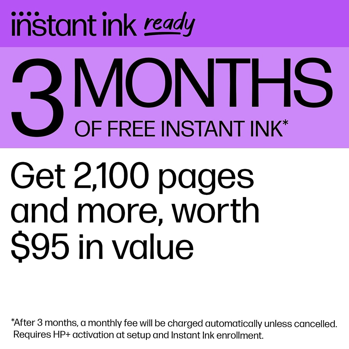 HP DeskJet 2855e Wireless All-in-One Color Inkjet Printer, Scanner, Copier, Best-for-home, 3 months of Instant Ink included, Single-band Wi-Fi connectivity (588S5A)