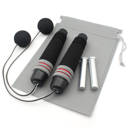 Benvo Weighted Ropeless Jump Rope Cordlee Speed Rope Skipping Rope for Double Unders, Exercise, WOD, Boxing, MMA Beachbody Training Fitness- Updated Version