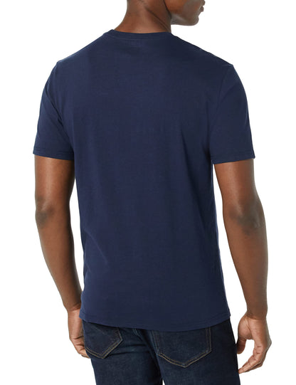 Amazon Essentials Men's Short Sleeve T-Shirts, Slim-Fit, Crewneck, Pack of 2, Dark Blue/Navy, XX-Large