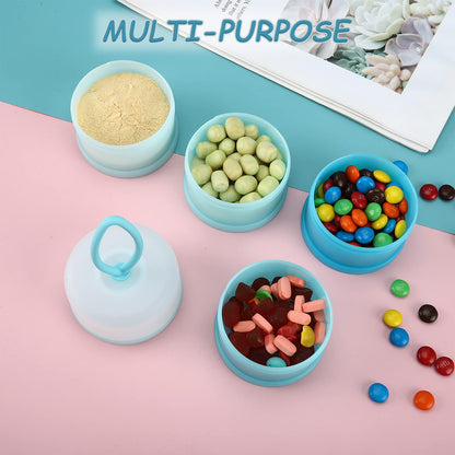 Accmor Baby Formula Dispenser On The Go, Stackable Formula Dispenser Formula Container to Go, Non-Spill Portable Milk Powder Kids Snack Storage Container, BPA Free