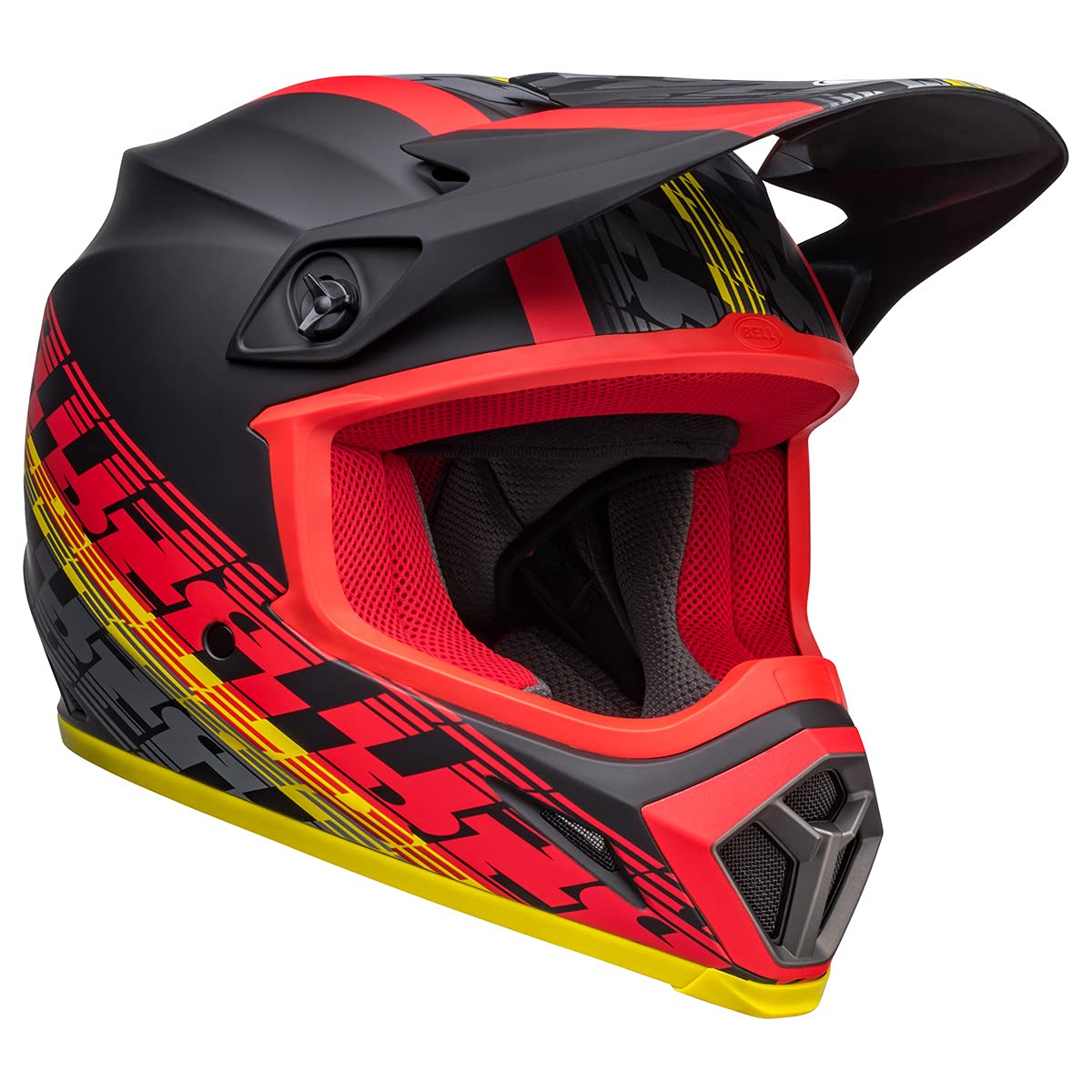 Bell MX-9 MIPS Dirt Helmet (Offset Matte Black/Red - 2X-Large)